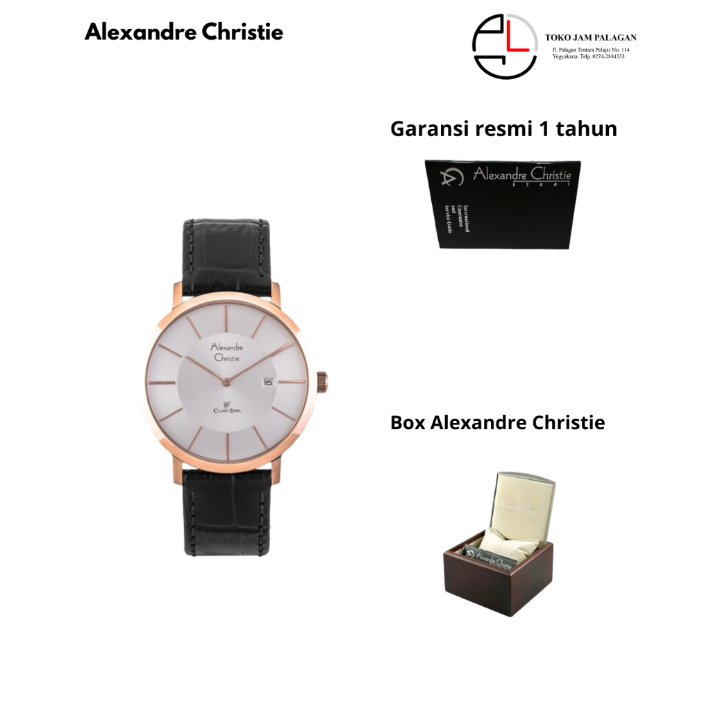 jam tangan alexandre christie 8599 md lrgsl