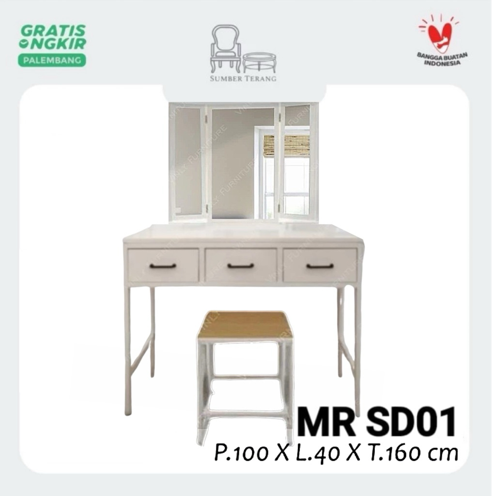 Meja Rias Besi / Meja Rias Plat Besi / Tolet Besi / Meja Rias Bahan Besi