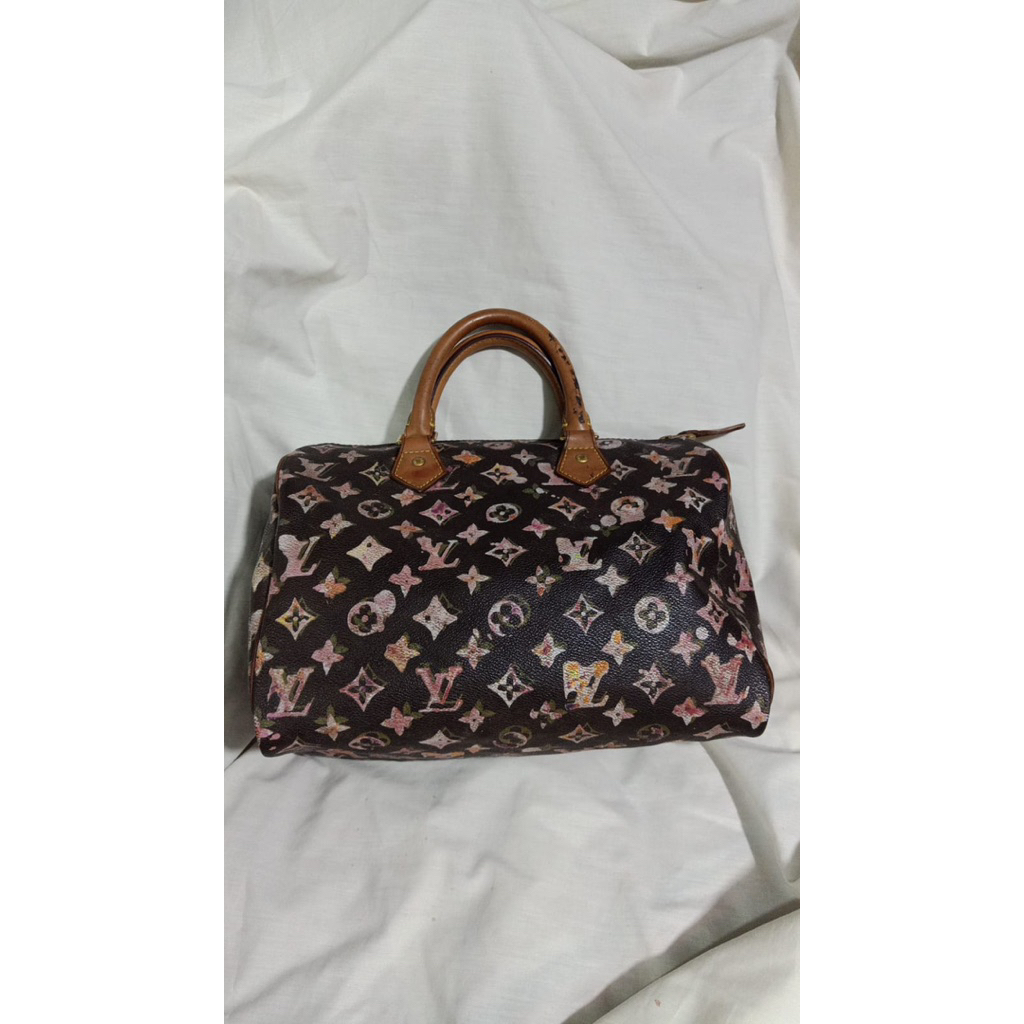 Speedy LV  Seri limited  By Richard Prince Size 30 Noser SP 0088 Lengkap DB n Booklet Handle ada sta
