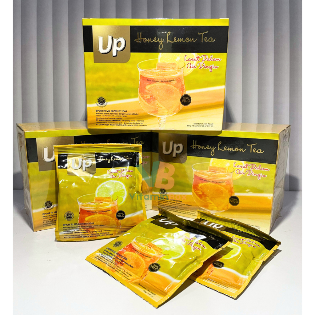 

UP HONEY LEMON TEA 15 Sachet - Minuman Instan Lemon Tea dengan VITAMIN C & MADU