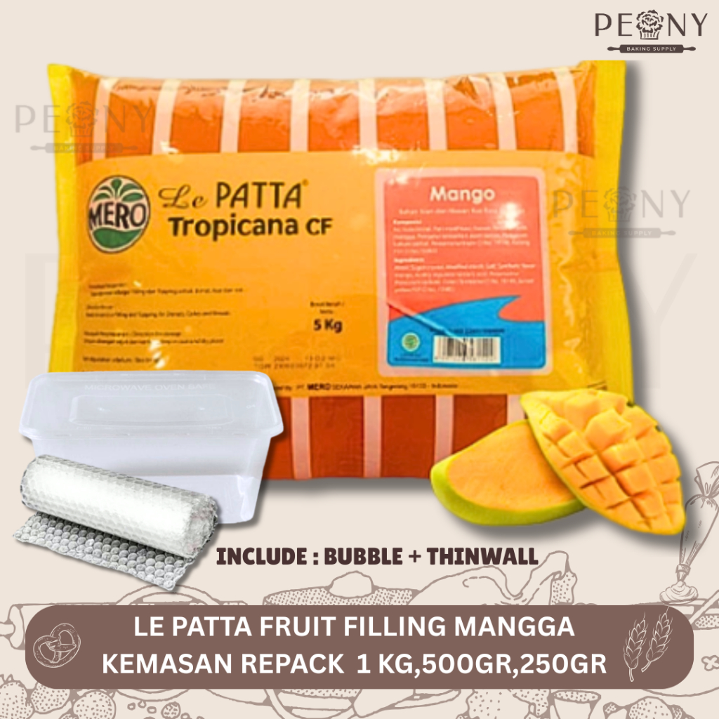 

LE PATTA FRUIT FILLING MANGGA / SELAI MANGGA HALUS KEMASAN ECER
