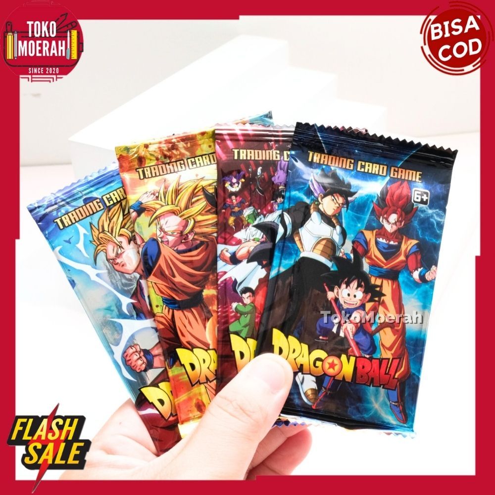 KARTU DRAGON BALL KARTU FOIL DRAGONBALL 1 PACK 7pcs KARTU FOIL DRAGON BALL GOKU LUCU UNIK MURAH KART