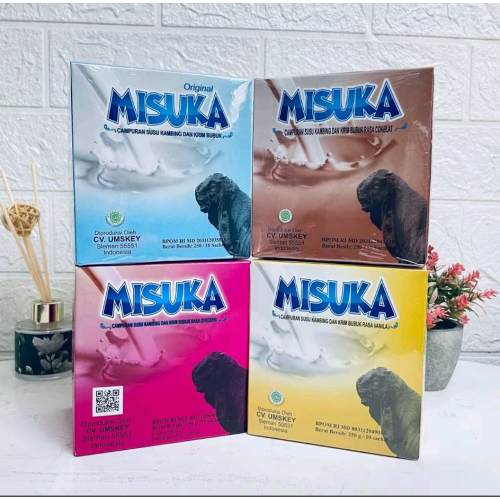 

Misuka Susu Kambing Bubuk Original Dairy Milk 250 Gram isi 10 Sachet