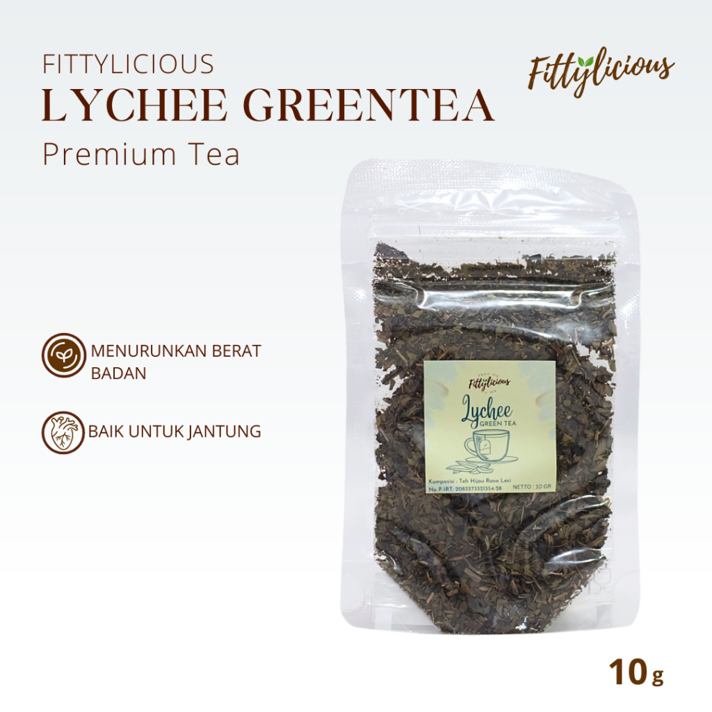 

Greentea Lychee Tea 10gr / Teh Greentea Lychee 10gr