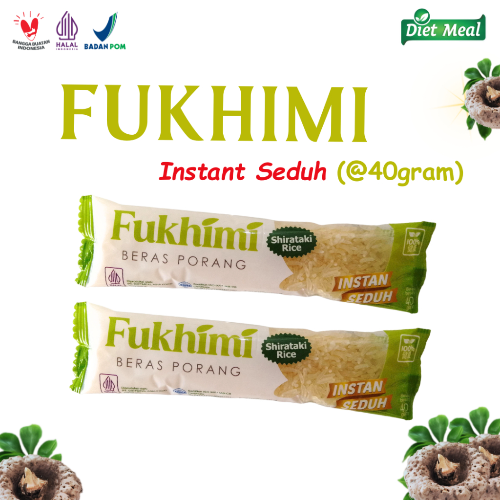 

Beras Porang Shirataki FUKHIMI 40GRAM Instant Seduh