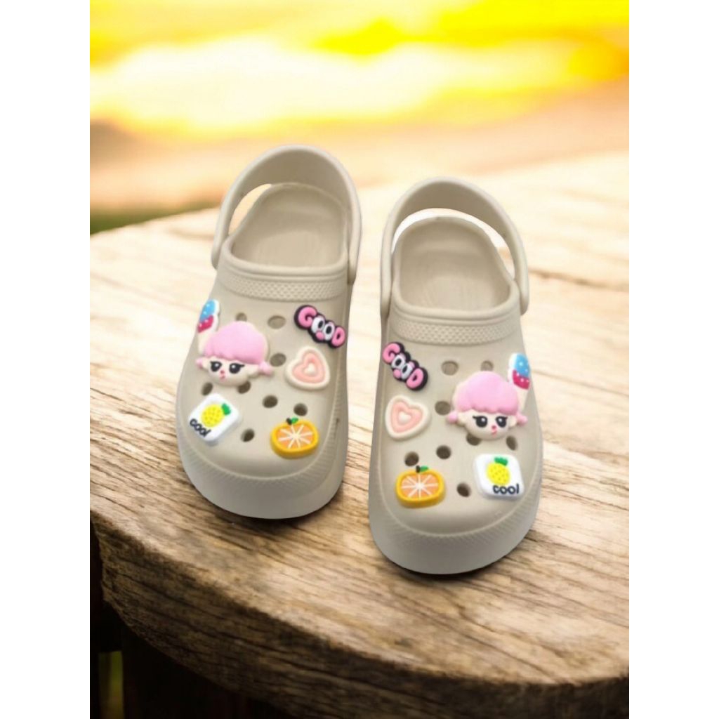 Sandal karet anak wanita masa kini terlaris model selop tertutup depan