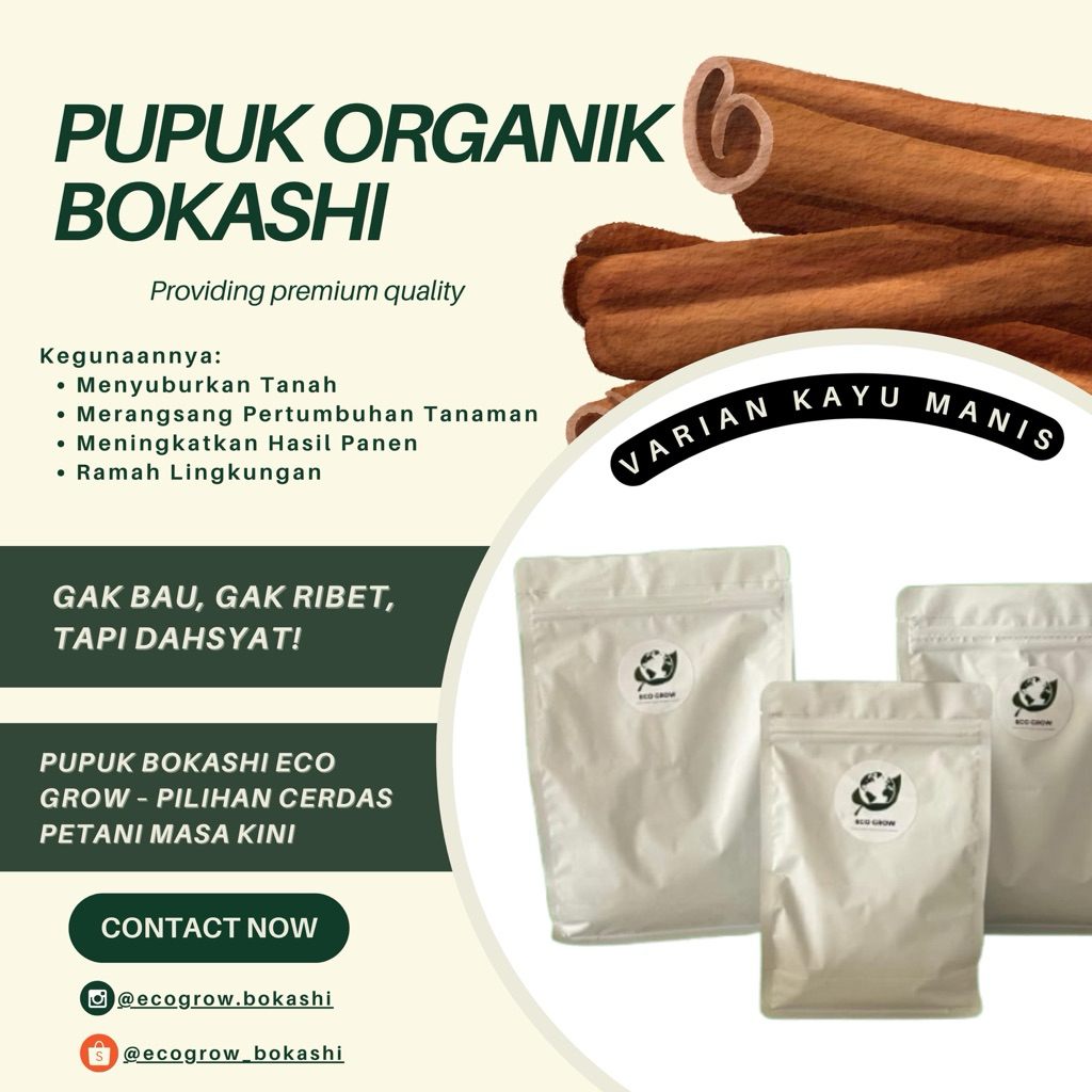 Pupuk Organik Bokashi (Varian Kayu Manis)