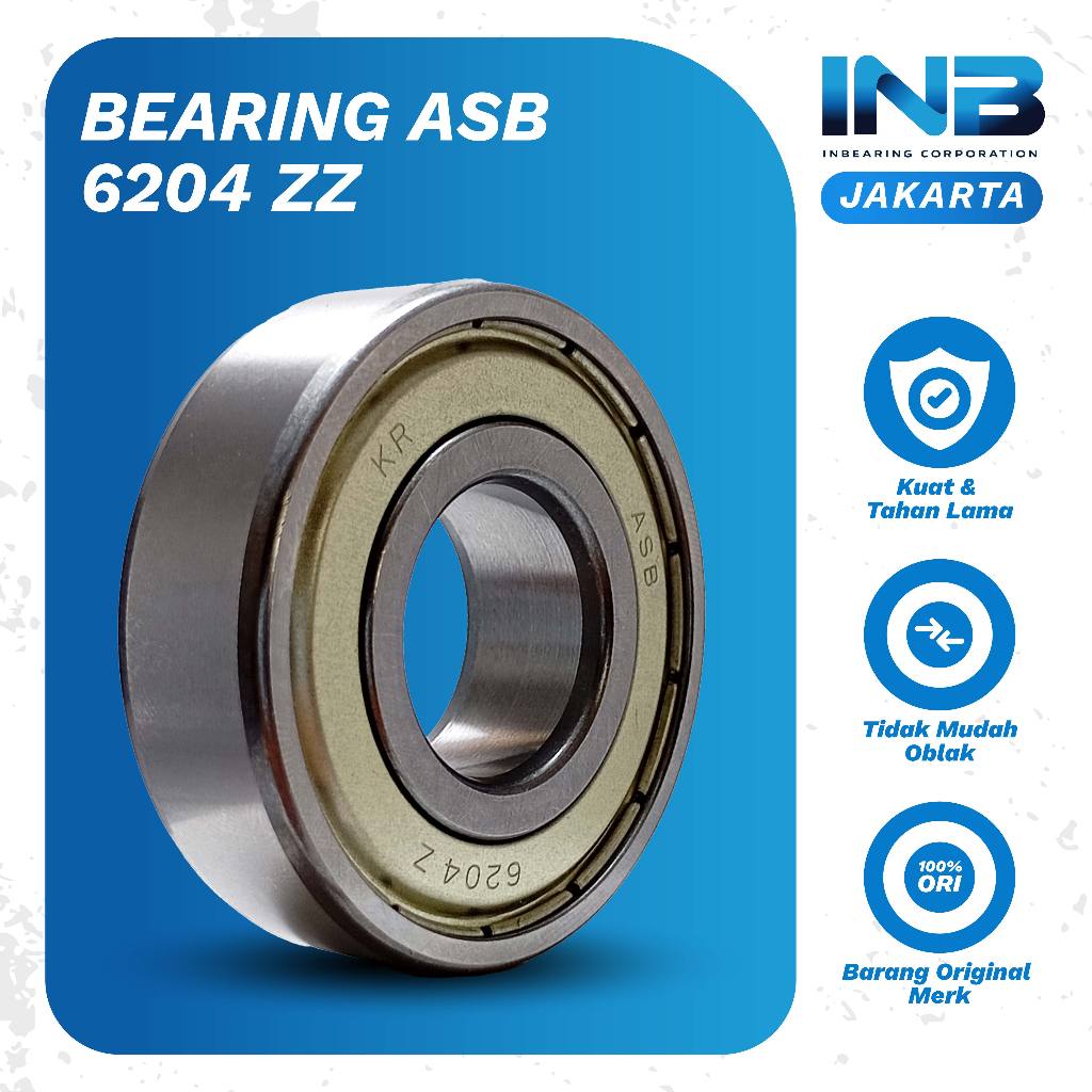 Laker Bearing 6204 ZZ ASB Bearing As Gardan Beat Fi Esp Vario 125 150 Scoopy INB Ori ASB JAKARTA