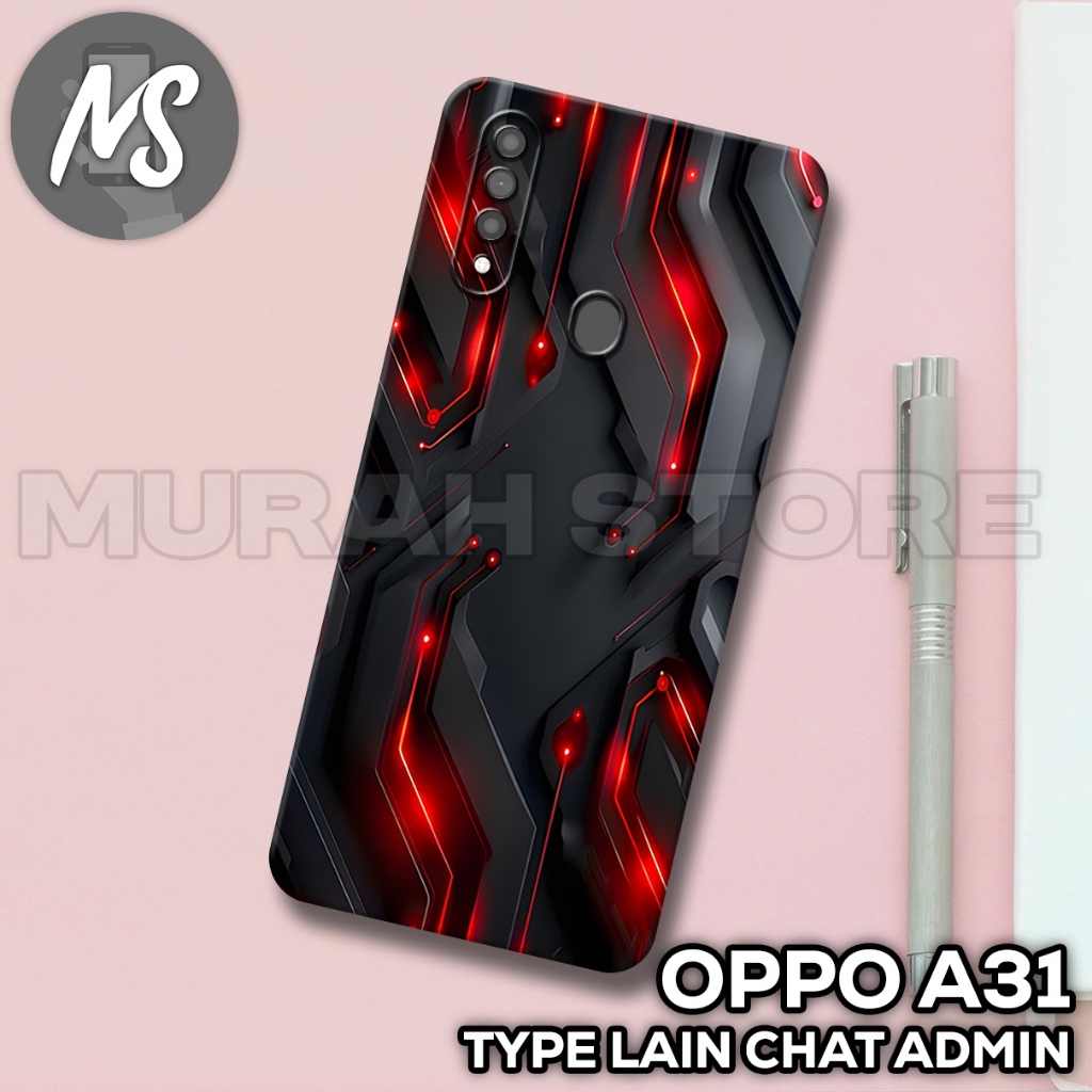 Softcase karet OPPO A31 /MS22 motif EFEK 3D/case OPPO A22/casing OPPO A31 /silikon oppo A31
