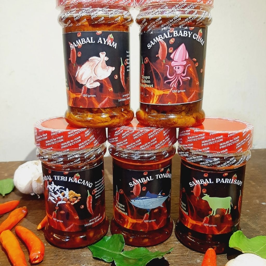 

SAMBAL CUMI/SAMBAL AYAM/SAMBAL TONGKOL/SAMBAL TERI KACANG/SAMBAL TRASI