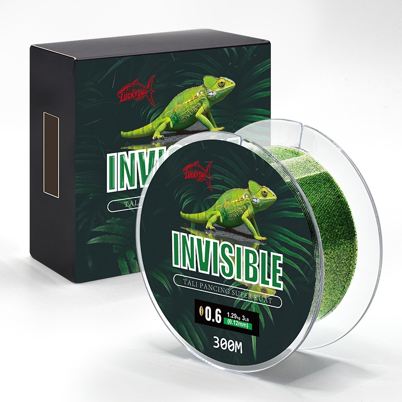 LuckySway Benang Pancing Nylon 300m - Tahan Karat, Beban 25kg, Anti Luntur & Abrasi untuk Tuna/Kerap