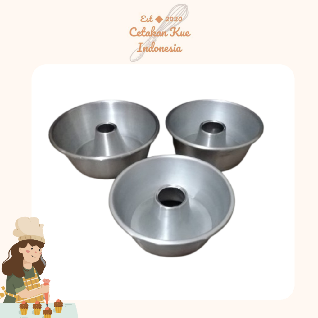 {CKI} Loyang Bolu Jadul Cetakan Kue Bolu Kukus Bolu Panggang Jadul Ukuran Lengkap Mini Jumbo