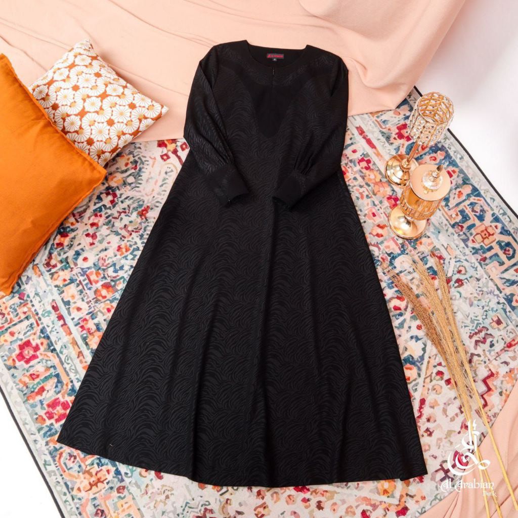 Gamis Rashiqa Jetblack By Al Arabian
