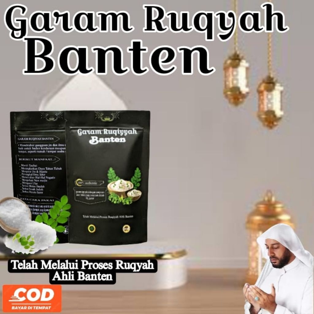

GARAM RUQYAH BANTEN penarik rezeki dan penarik energi positif