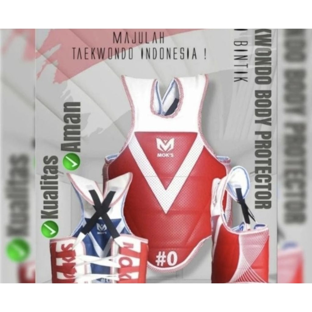 Body Protector Taekwondo Moks Dolby Bintik
