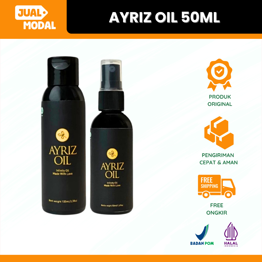 Ayriz Oil Travel Size 50 ML - Original 100% - Minyak Balur Nusantara