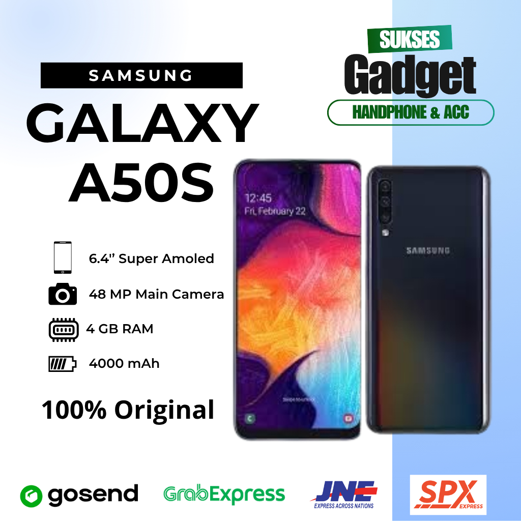 SAMSUNG A50S Ram 4/64GB Second Garansi Resmi Sein