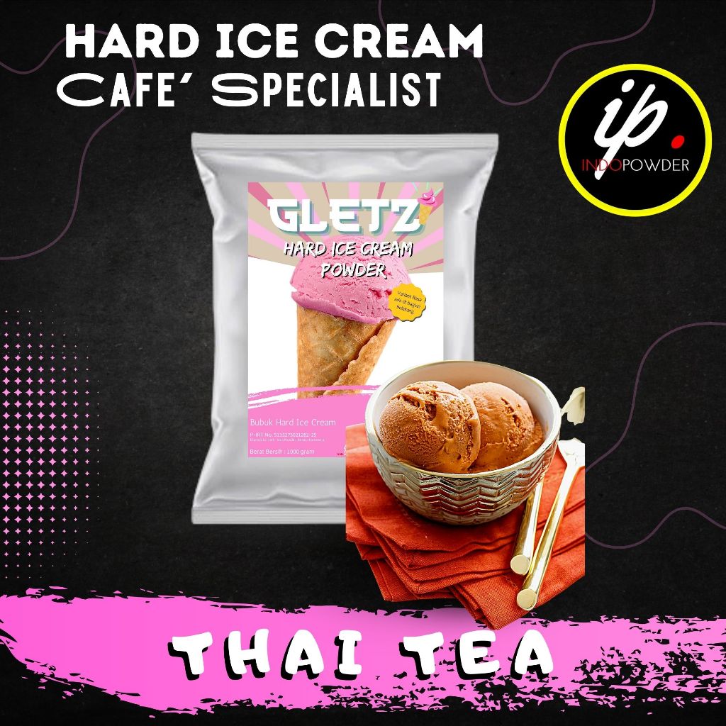 

IP Jakarta - Bubuk ES KRIM rasa THAI TEA 1Kg Untuk Ice Cream Scoop