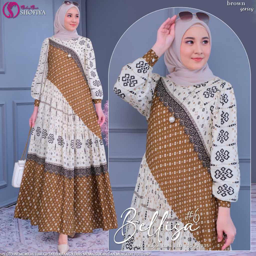Bellisa Dress / Dress Muslimah Kekinian