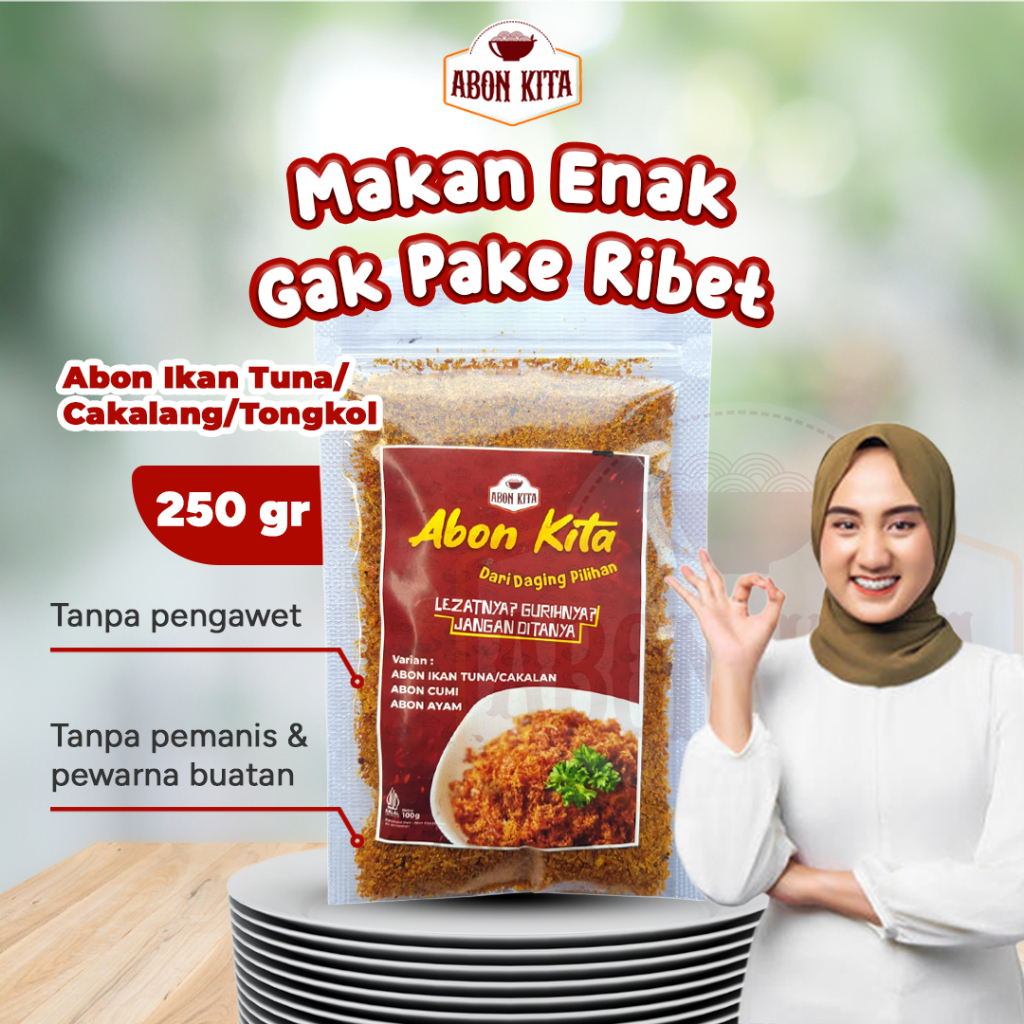 

Abon Ikan Tuna / Cakalang / Tongkol Halal Teman Makan Enak Bergizi Tanpa Pengawet 250gr by Dapur Kita
