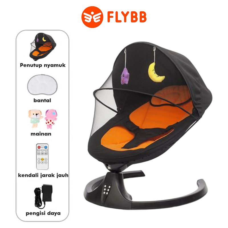 FLYBB Kursi Goyang Bayi Elektrik Lipat Kursi Goyang Bayi Otomatis