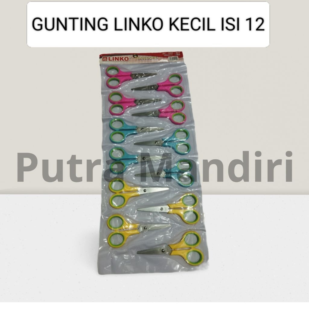 

Gunting linko kecil/tanggung/besar 1 pak isi 12