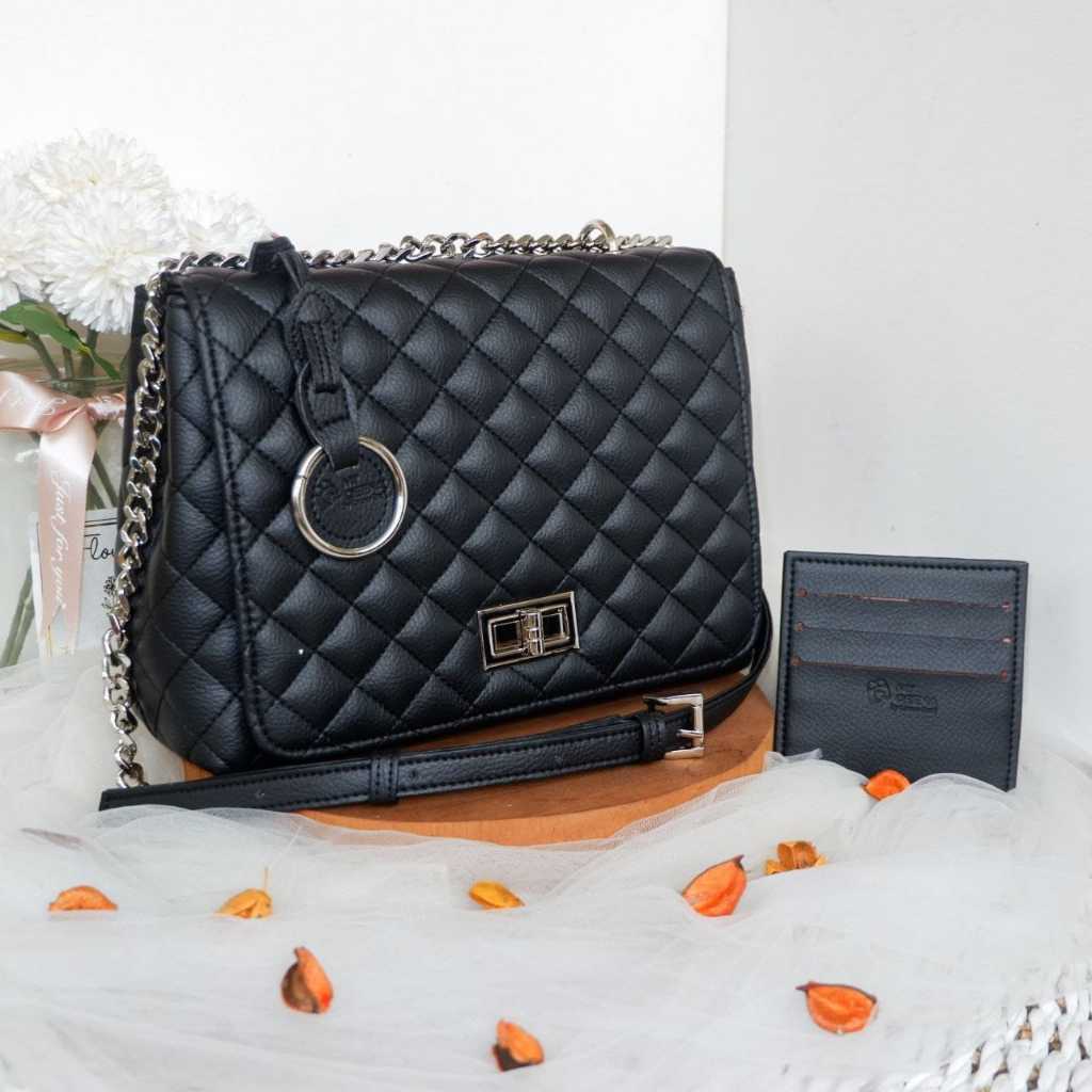 Asha My Qeena - 2in1 Bag - Tas Wanita Selempang Sling Bag Shoulder Bag Kondangan