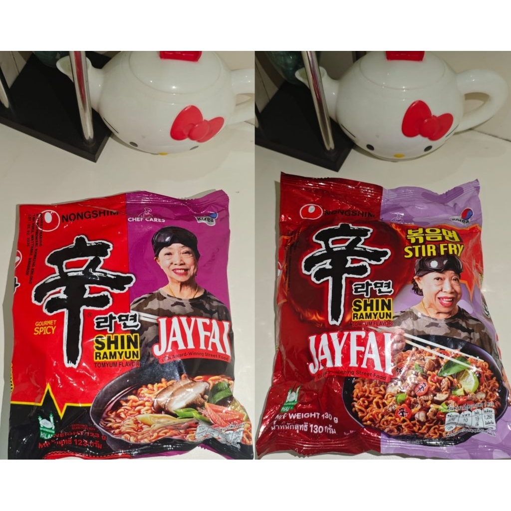 

Shin Ramyun JAYFAI rasa tom YUM READY KUAH DAN GORENG/KERING