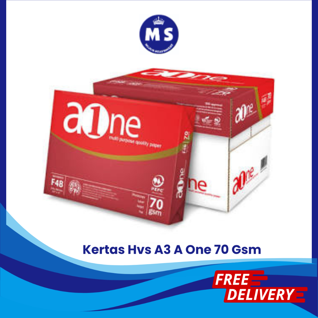 

Kertas Fotocopy/Kertas Hvs A3 A One 70 Gsm