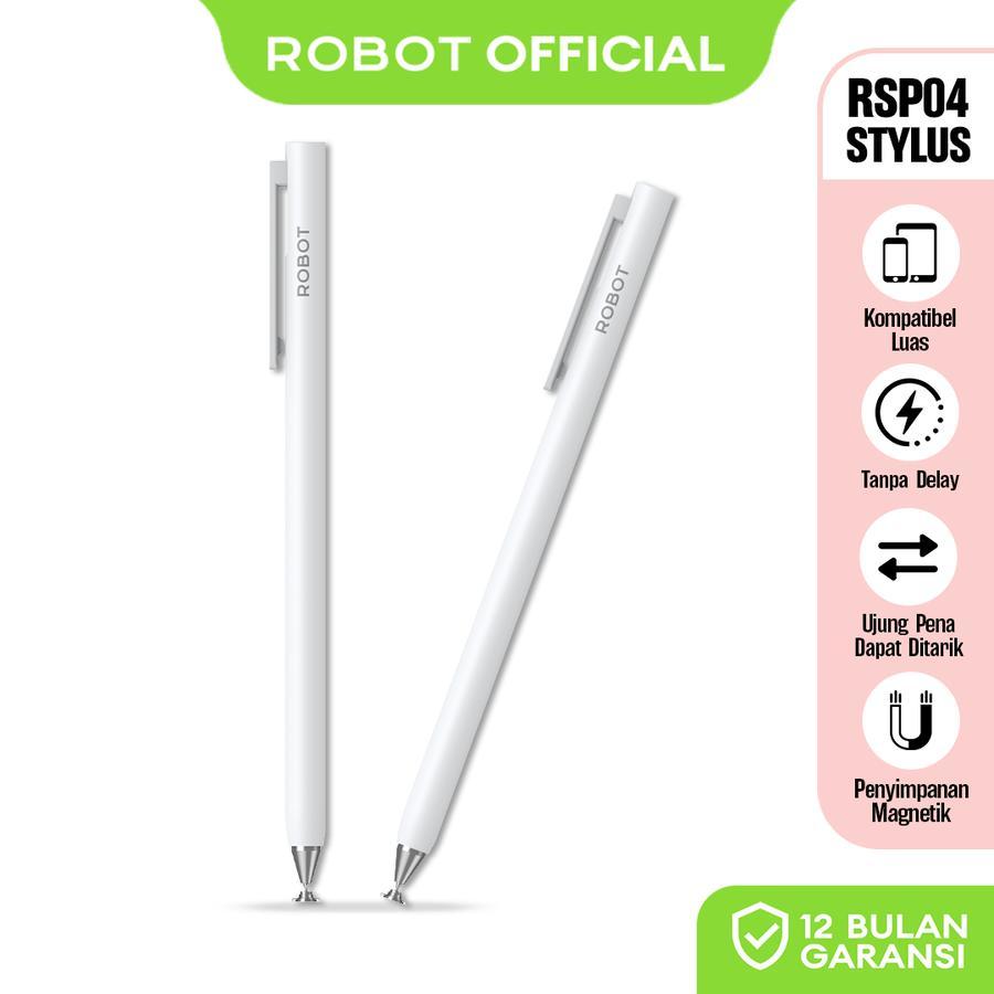ROBOT Stylus Pen Universal RSP04 Compatible untuk Apple Macbook Stylus Capacitive Pen Android IOS Mi