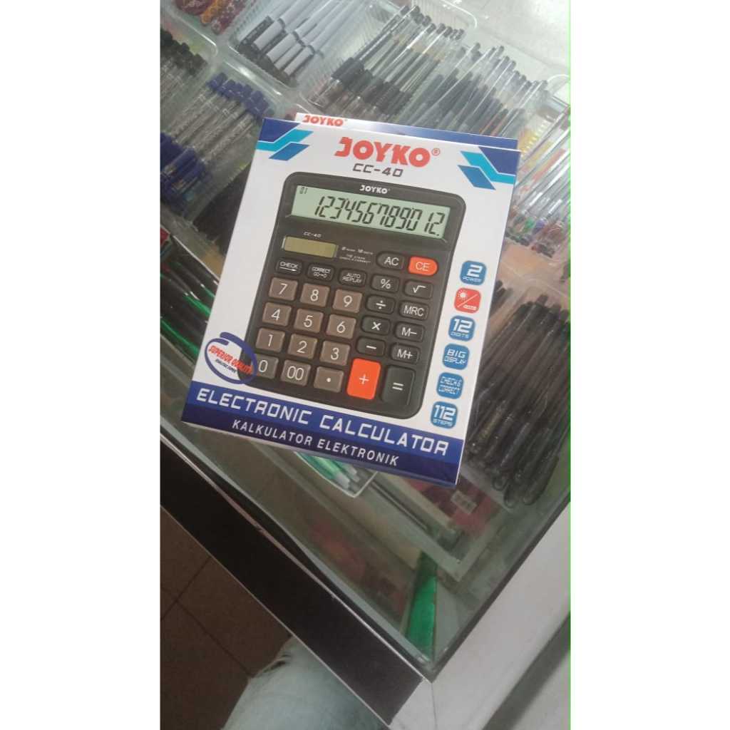 

Calculator Kalkulator Joyko CC-40 12 Digits Check Correct