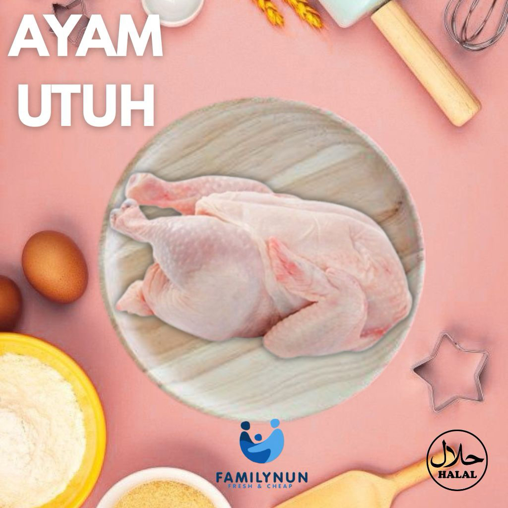 

Ayam Utuh Fresh / Frozen Ukuran 0.5- 0.9 Kg