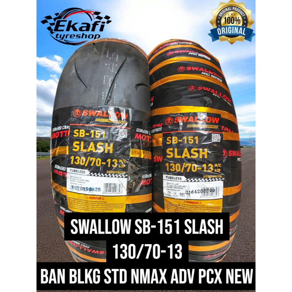 BAN LUAR NMAX TUBLESS SWALLOW SLASH 130/70-13