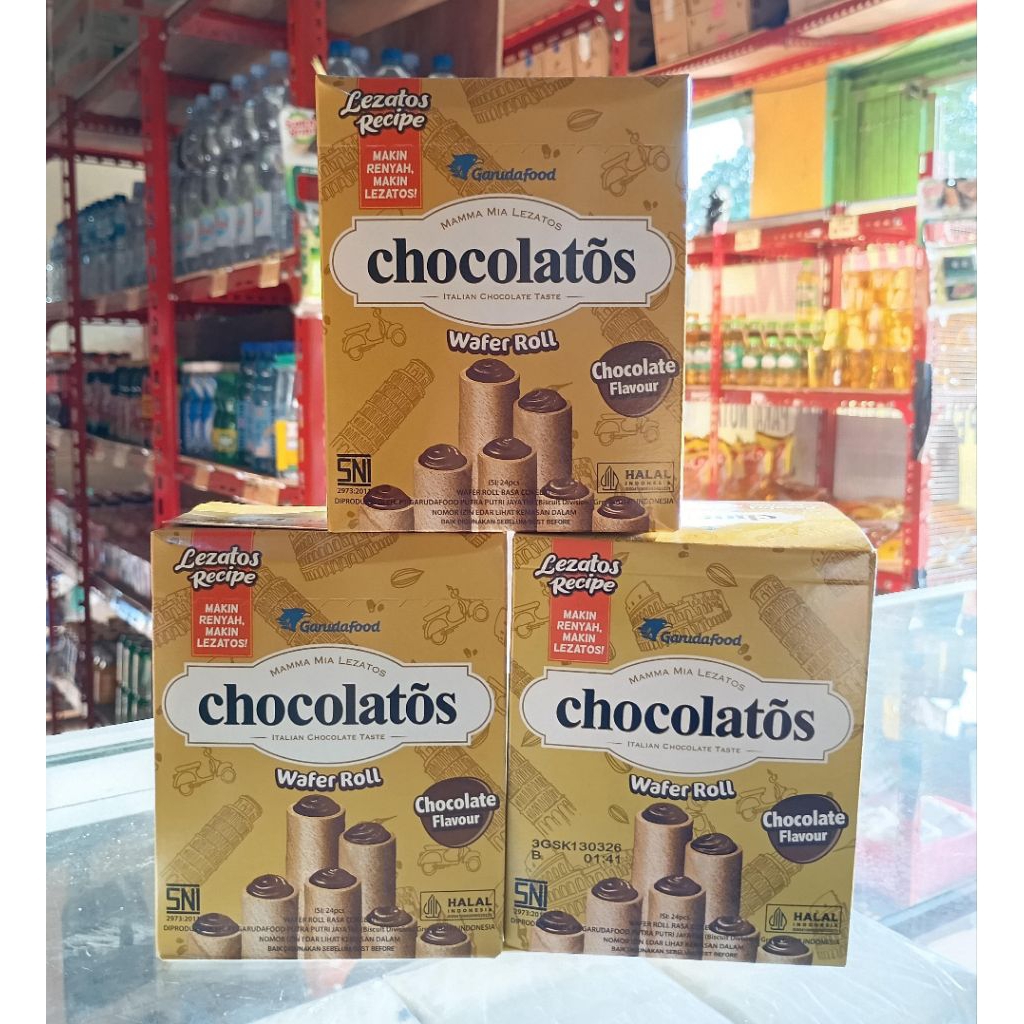 

chocolatos, chocolatos wafer roll, wafer isi cokelat, wafer roll coklat, cemilan chocolatos, snack garudafood, chocolatos chocolate flavour, cemilan wafer renyah, cokelat lezat, snack enak murah, cemilan anak, wafer chocolatos isi cokelat,