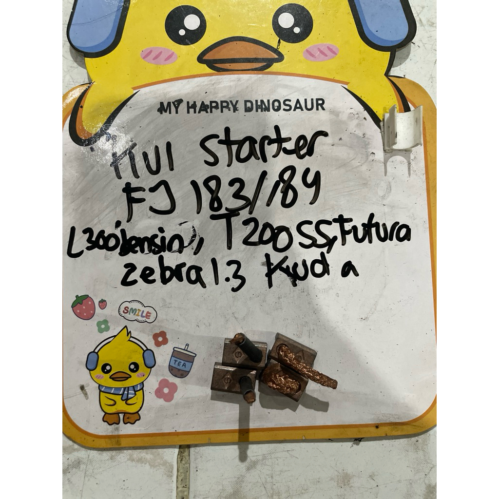 Kul starter carbon brushes FJ183 FJ184 L300bensin T200ss futura zebra kuda