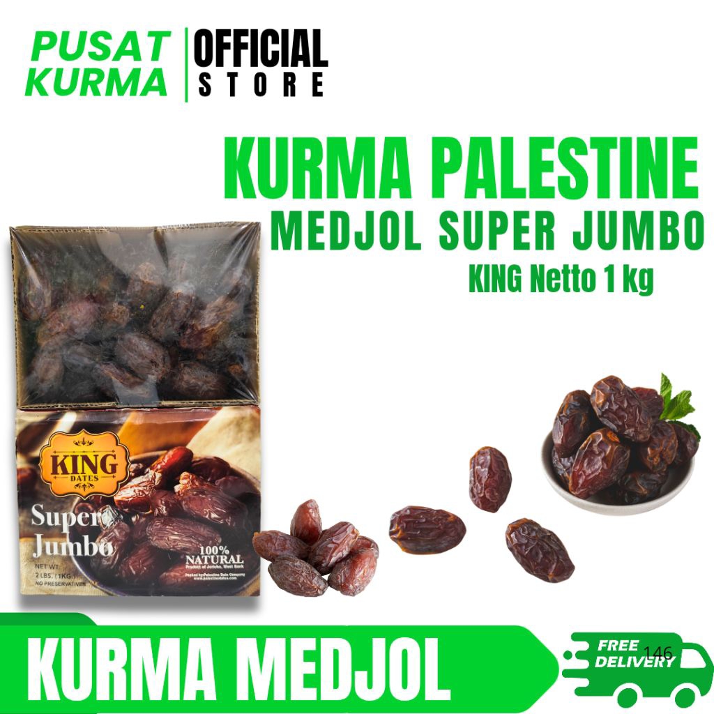 

Kurma Medjol Jumbo Premium Palestine Dates Medjool King Dates 1Kg | pusatkurmabali
