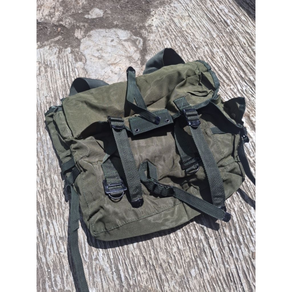 Tas Ransel Hijau Pendidikan Standar TNI Original