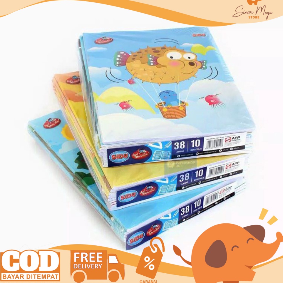 

KODE G6O SIDU Sinar Dunia Buku Tulis 38 Lembar Dijual Per Pak BUKU TULIS SIDU 38 LEMBAR BUKU SIDU 38