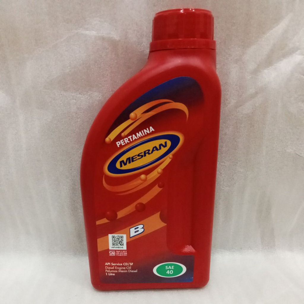 Oli MESRAN ( B ) 1Liter Pelumas Oli Pertamina Mesran B SAE 40 1L