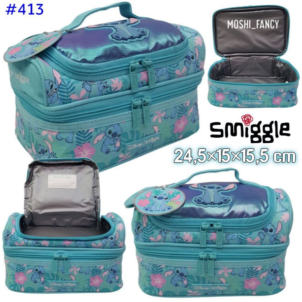 RB Tas Smiggle Lunch Bag Ariel / Tas Makan Smiggle Selempang Dino / Tas Bekal Anak Smiggle