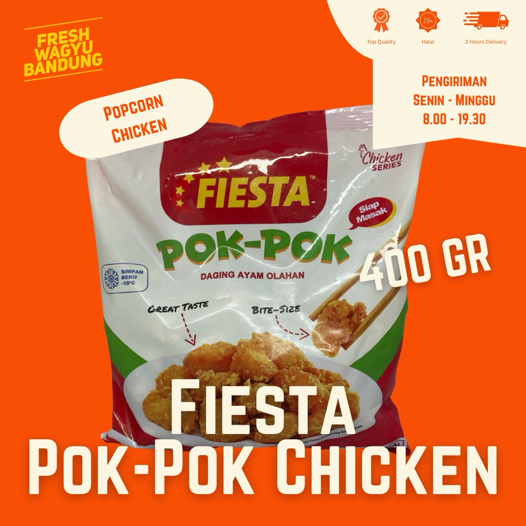 

FIESTA POKPOK CHICKEN PREMIUM Nugget Naget Ayam 500g