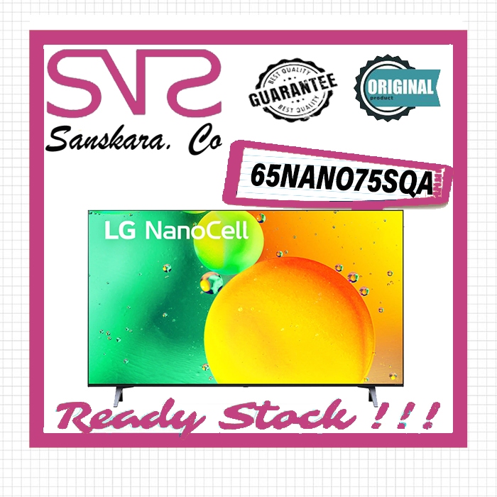 LG LED 65 INCH NANO CELL SMART TV 4K 65NANO75SQA 65NANO75 65NANO CELL
