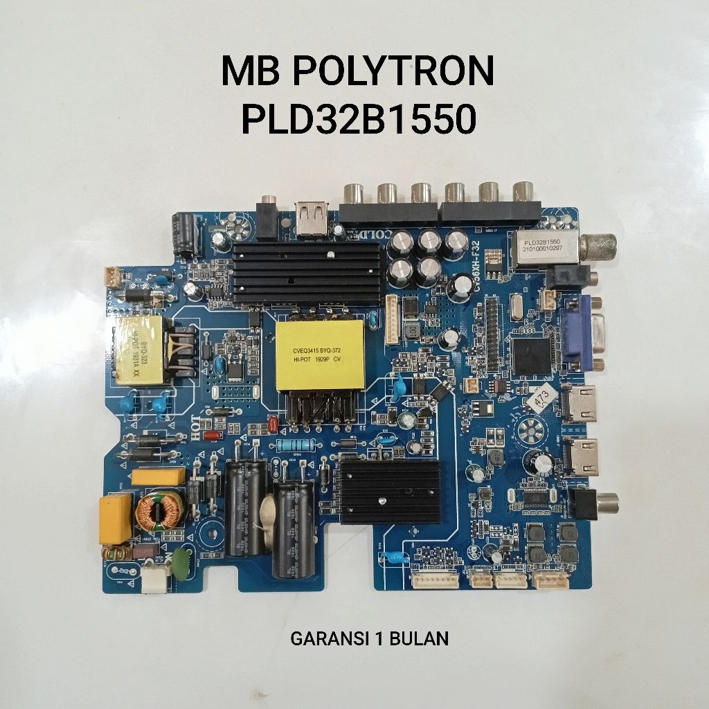 MB POLYTRON 32B1550W - MAINBOARD - MOTHERBOARD - BOARD - MOBO - MODUL - MESIN TV LED