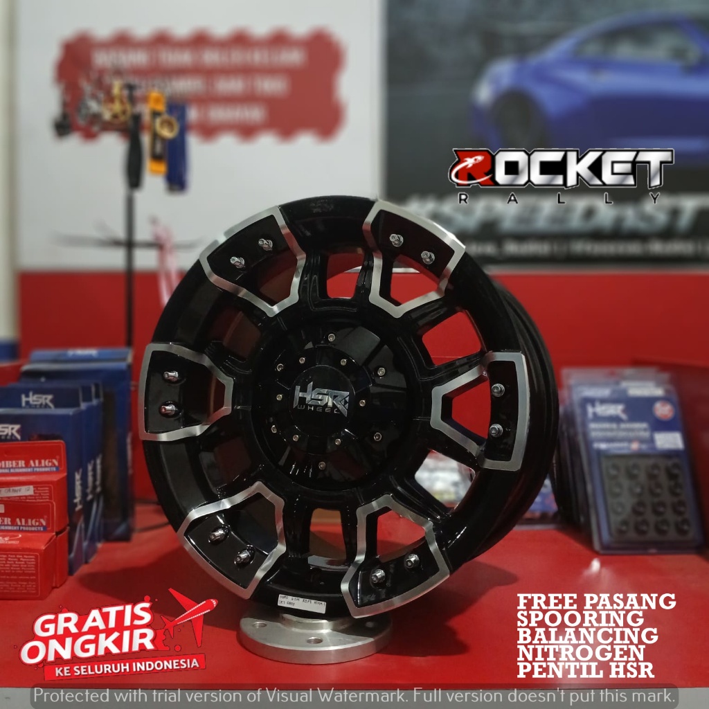 Pelek Mobil Offroad Ring 16 HSR KOMO Lubang 6X139,7 Cocok buat mobil Everest Colorado Dmax Terrano B