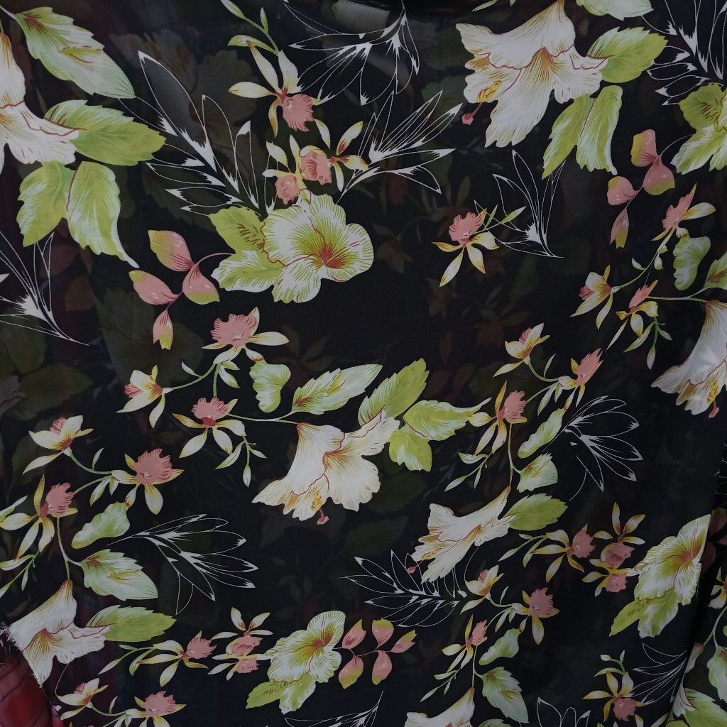 Kain Ceruty motif - Kain Ceruti motif bunga - Kain Ceruti meteran - CerutiAjo