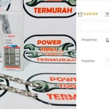 

BOSCH Mata Bor Besi 7.5mm HSS-G / Metal Drill Bit 69 / 109 mm