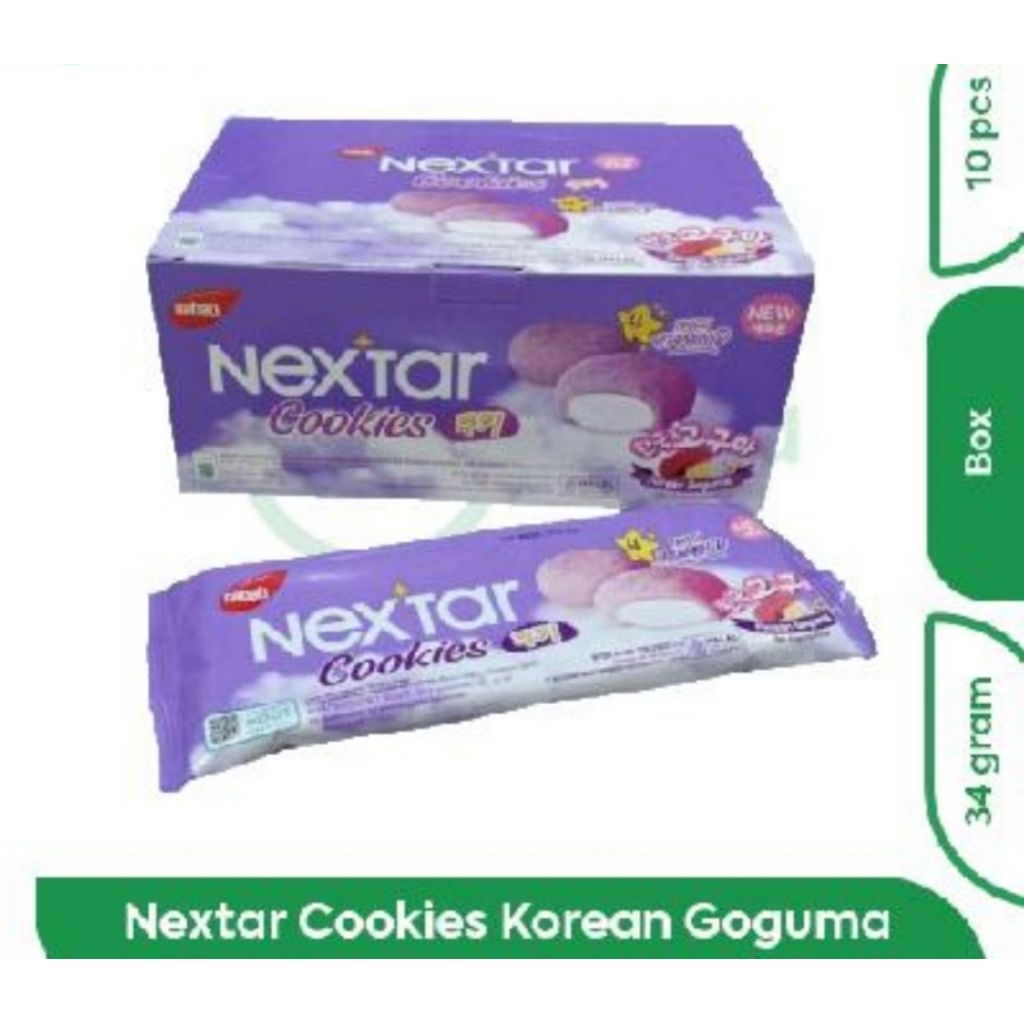 

NEXTAR COOKIES KOREAN GOGUMA 3gr BOX ISI 10 PCS