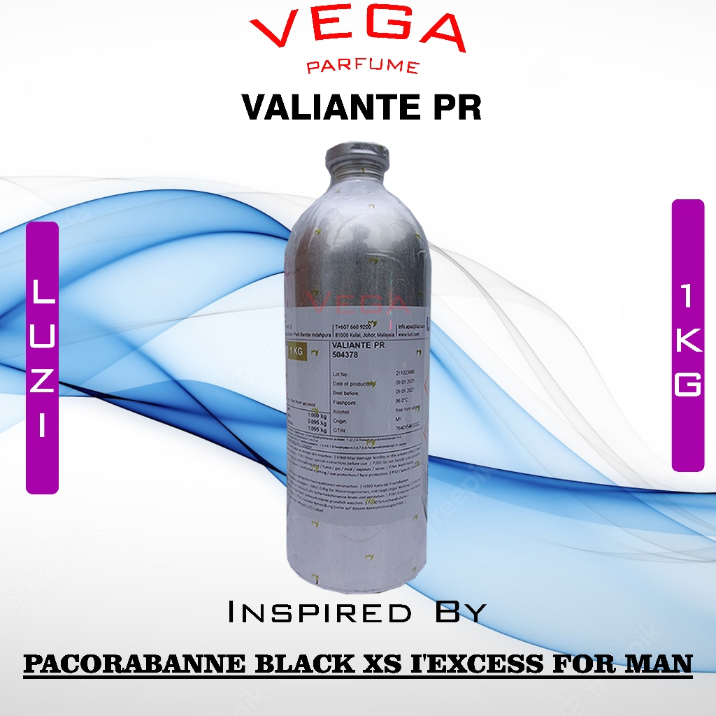 VALIANTE PR LUZI 1KG SEGEL ( P.BLACK XS I'EXCESS FOR MAN )