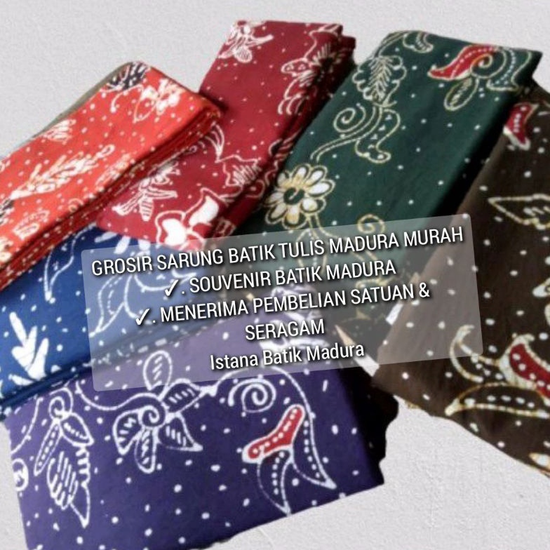 KODE T93J KAIN SARUNG BATIK MURAH  HAMPERS LEBARAN  SARUNG SANTRI  KAIN BATIK MADURA  BATIK TULIS MA
