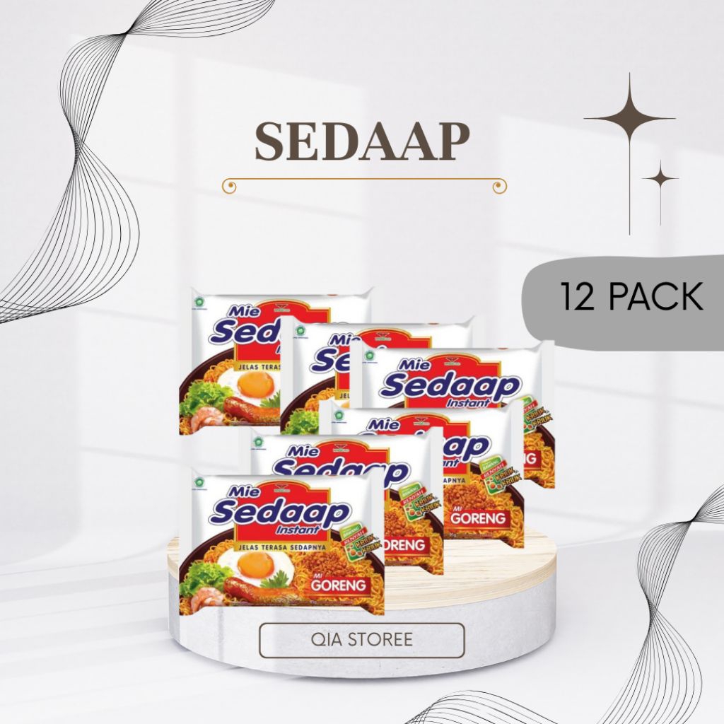 

SEDAAP MIE GORENG/SOTO PAKET ISI 6,10 DAN 12 PCS